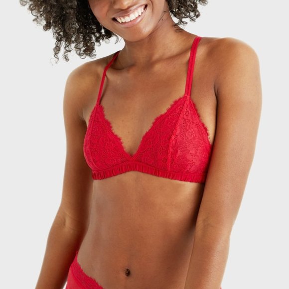 🆕 Aerie Lace Triangle Bralette - Picture 2 of 7